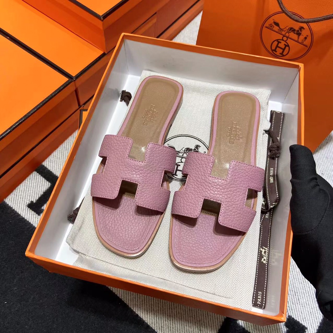 에르메스 올수공 오란 슬리퍼 샌들 토고 40